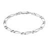 Bracelet Maille Figaro 5MM X 21CM Argent Massif 925/1000 Bijoux Homme  NEUF