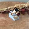 Bague Chevalière Onyx Plaqué Or 18 CARATS T50 à T68