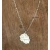 Pendentif Carte La Réunion Argent Massif 925/000