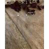Boucles D'oreilles Chaînettes Pendantes ZIRCONIUM Argent Massif 925 Rhodié