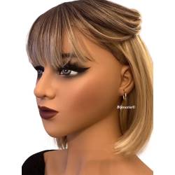 Petites Créoles fines 1,6 cm Torsadées Plaqué Or 18 CARTAS 750/1000