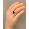 Bague Chevalière Taille 66 Argent Massif 925/1000 et Onyx Poinçonné