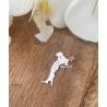 Pendentif Carte Italie En Argent Massif 925/1000