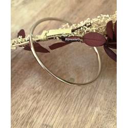 Bracelet Enfant Jonc Rigide Diamètre 5,4cm Plaqué Or 18 Carats