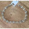Bracelet Maille Grain De Café 18CM Argent Massif 925/000