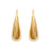 Boucles D'oreilles Goutte D'eau Plaqué Or 18 Carats 750/1000