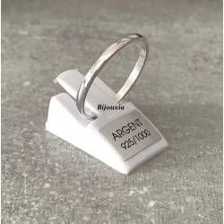Bague Fine Fil Carré 2MM En Argent Massif 925/000 T50 à 62