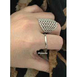 Bague Fine Fil Carré 2MM En Argent Massif 925/000 T50 à 62