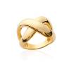 Bague Croisée Ruban En Plaqué or 18 CARATS 750 Millièmes Tailles 50 à 58