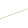 Chaîne Fine Maille forçat 38cm X 1MM Plaqué Or 18 carats 750/000