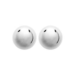 Boucles D'oreilles Boules 10MM Argent Massif 925/1000 Rhodié