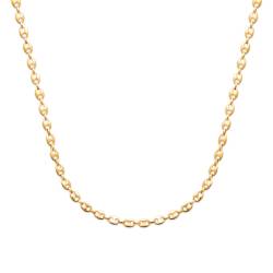 Chaîne Maille Grain De Café Longueur 60 CM Plaqué or 18 CARATS Bijoux Homme