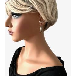 Créoles Diamètre 3cm Lisses En Acier Inoxydable argenté