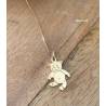 Pendentif Petit Ourson Plaqué Or 18 Carats 750/1000 Bijoux Enfant