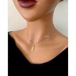 Collier Petit Ourson Plaqué Or 18 Carats 750/1000 Bijoux Enfant