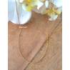 Chaîne fine maille gourmette 45cm X 1mm Plaqué Or 18 carats 750/1000