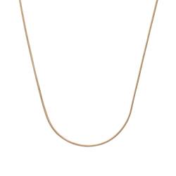 Chaîne 40CM Maille Serpent Ronde Plaqué Or 18 carats 750/000