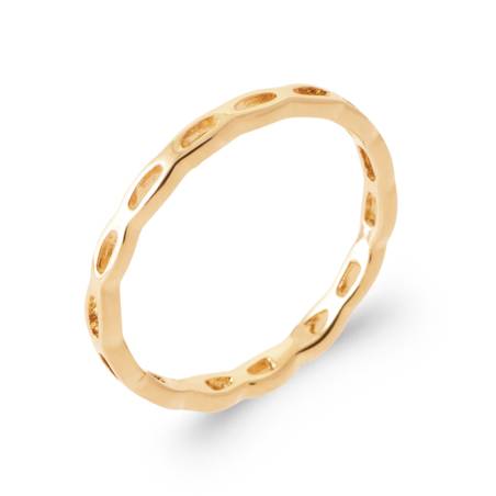 Bague Alliance ajourée Plaqué or 18 CARATS 750/1000 TAILLES 50 à 60