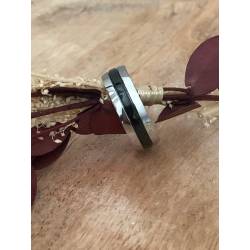 Bague en Acier Inoxydable et Ruthénium Bijoux T 54 à 70 Bijoux MIXTE