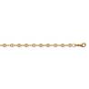 Chaîne Maille Grain De Café 45CM X 3MM Plaqué or 18 CARATS 750/1000