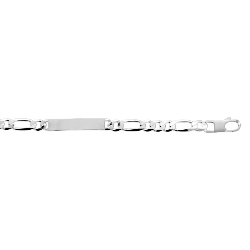 Bracelet identité Figaro Argent Massif 925/1000 Poinçonné Bijoux Homme