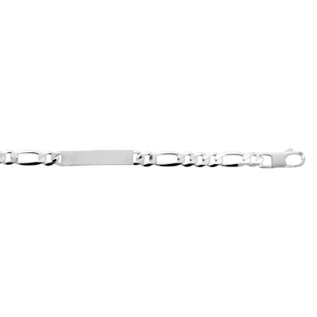 Bracelet identité Figaro Argent Massif 925/1000 Poinçonné Bijoux Homme
