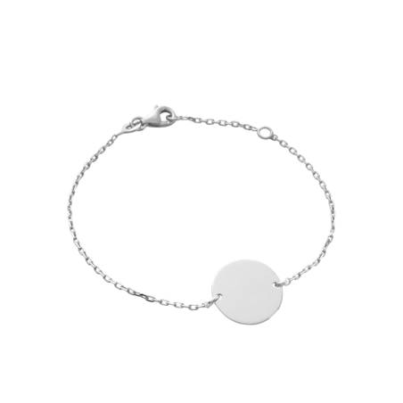 Bracelet Médaille Personnalisable Avec Prénom pour enfant / bébé en Argent 925