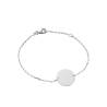 Bracelet Médaille Personnalisable Avec Prénom pour enfant / bébé en Argent 925