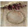 Bracelet Maille Grain de Café 21,5cm X 5mm Plaqué Or Bijou MIXTE
