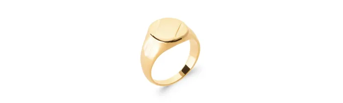Bague Chevalière Plaqué Or Tailles au CHOIX T 48 à T 68 MIXTE