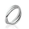 Bague 3 Anneaux Argent Massif 925 Tailles 50-52-54-56-58-60-62