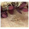 Boucles D'oreilles Petits Chats En Plaqué or 18 CARATS 750/000