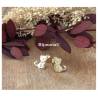 Boucles D'oreilles Petits Chats En Plaqué or 18 CARATS 750/000