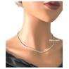 Collier Maille Corde 45cm En Argent Massif 925/1000