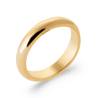 Bague Alliance Ronde 4MM Plaqué Or 18 Carats 750/000 Tailles CHOIX T50 à 60