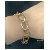 Bracelet Maillons Marine Alternés 20CM Plaqué Or 18 Carats 750/1000 Bijou MIXTE
