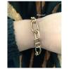 Bracelet Maillons Marine Alternés 20CM Plaqué Or 18 Carats 750/1000 Bijou MIXTE