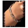 Bracelet Maille Marine 20CM Argent Massif 925/1000 Rhodié