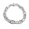 Bracelet Maille Marine 20CM Argent Massif 925/1000 Rhodié
