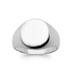 Bague Chevalière Ronde En...