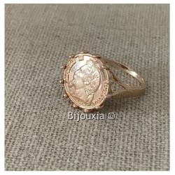 Bague pièce Louis d'or Plaqué Or Tailles 50-52-54-56-58-60