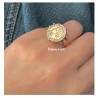 Bague pièce Louis d'or Plaqué Or Tailles 50-52-54-56-58-60