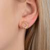 Boucles D'oreilles Puces Soleil En Plaqué Or 18 Carats 750/000
