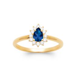 Bague Marquise Cristal Bleu...