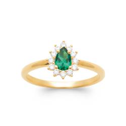 Bague Marquise Cristal Vert...