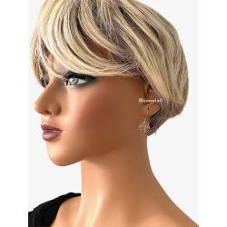 Boucles D'oreilles Pendantes Symbole Arbre de Vie Plaqué or 18 Carats