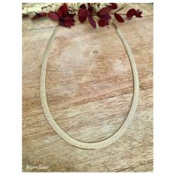 Collier Maille Miroir 45CM Plaqué Or 18 Carats 750/1000