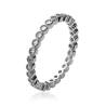 Bague Microserti CRISTAUX ZIRCONIUM Argent Massif T48 à 60 AU CHOIX
