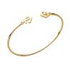 Bracelet Symbole Ancre Marine En Plaqué or 18 Carats 750/1000