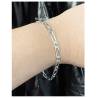 Bracelet 21 CM x 4 MM Maille Figaro Alternée Argent Massif 925/1000